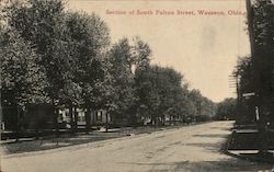 Section of South Fulton Street Postcard