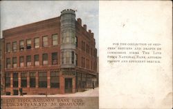 Live Stock National Bank Building Postcard