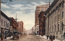 Union Street Looking East Postcard