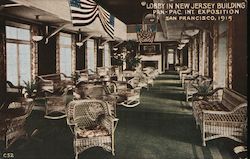 Lobby in New Jersey Building 1915 San Francisco, CA Postcard Postcard Postcard