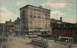 Sixth & Penn Streets Reading, PA Postcard Postcard Postcard