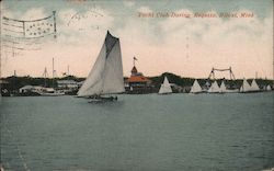 Yacht Club During Regatta Biloxi, MS Postcard Postcard Postcard