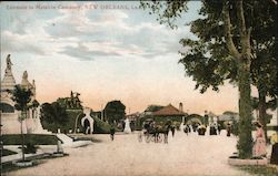 Entrance to Metairie Cemetery Postcard