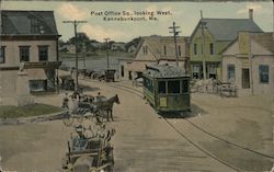 Post Office Square, looking West Kennebunkport, ME Postcard Postcard Postcard