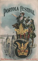 Portola Festival October 19-23,1909 Postcard