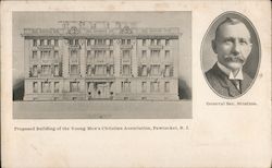 Proposd Building of the Young Men's Christian Association Postcard