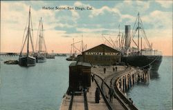 Harbor Scene Postcard