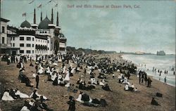 Surf and Bath House Ocean Park, CA Postcard Postcard Postcard