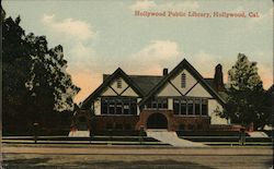 Hollywood Public Library California Postcard Postcard Postcard