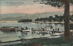 Soda Bay Landing on Clear Lake Postcard