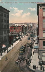 Pike Street East from Second Avenue Postcard
