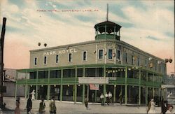 Park Hotel Conneaut Lake, PA Postcard Postcard Postcard