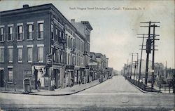 South Niagara Street (Showing Erie Canal) Postcard