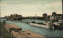 Entrance to New Barge Canal, Tonawanda, NY Postcard