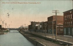 Erie Canal and South Niagara Street Tonawanda, NY Postcard Postcard Postcard