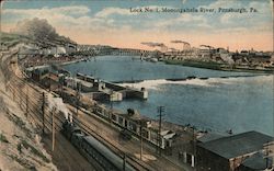 Lock No. 1, Monongahela River Postcard