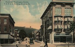 Ninth and Washington Streets Reading, PA Postcard Postcard Postcard