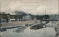 Erie Canal Locks at 23rd St Watervliet, NY Postcard Postcard Postcard