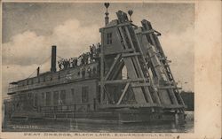 Peat Dredge, Black Lake Edwardsville, NY Postcard Postcard Postcard