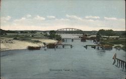 Shinnecock Canal, L.I. Hampton Bays, NY Postcard Postcard Postcard