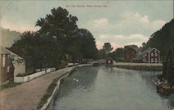 On the Canal New Hope, PA Postcard Postcard Postcard