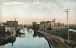 Loading Salt on the Oswego Canal Postcard