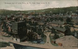 Birdseye View of Little Falls, from West Shore Railroad New York Postcard Postcard Postcard