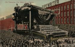 Giant Remington Standard Typewriters Postcard