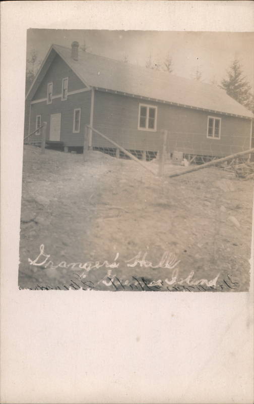 Granger's Hall Guemes Island, WA Postcard