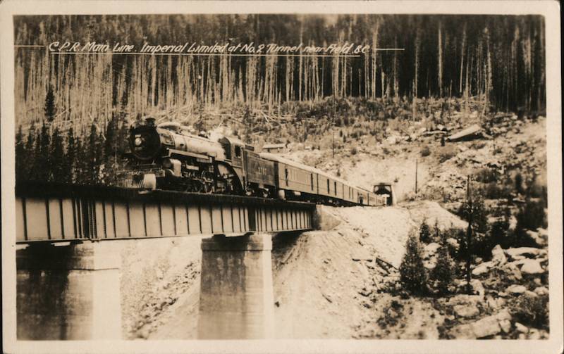 C.P.R. Main Line - Imperial Limited at No. 2 Tunnel Field BC Canada