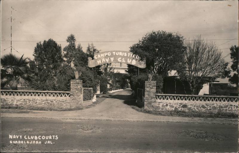 Main Entrance of Navy Club Courts Guadalajara Mexico