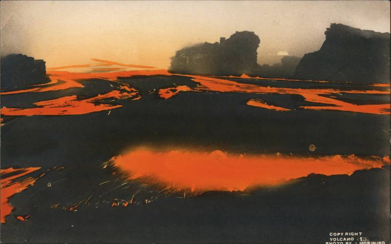 Volcano, Tinted Photo Hawaii