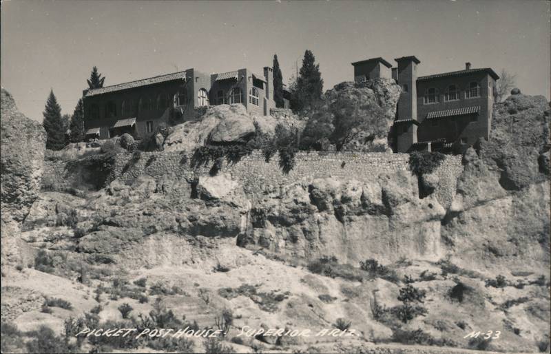 Picket Post Mansion Superior, AZ Postcard
