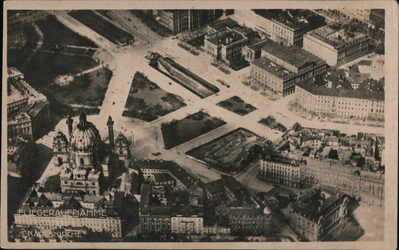 Fliegeraufnahme Wien Karlskirche Vienna Austria
