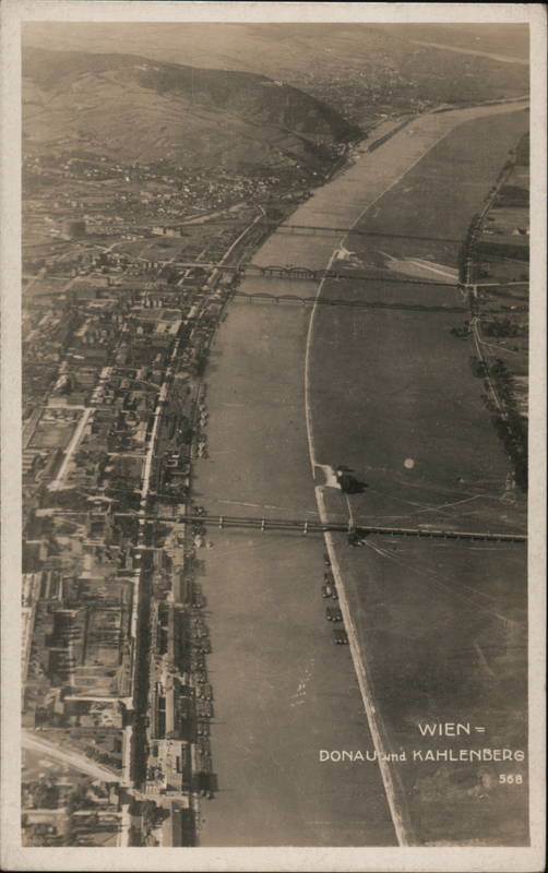 Aerial View of Taborstraße Wein, Austria