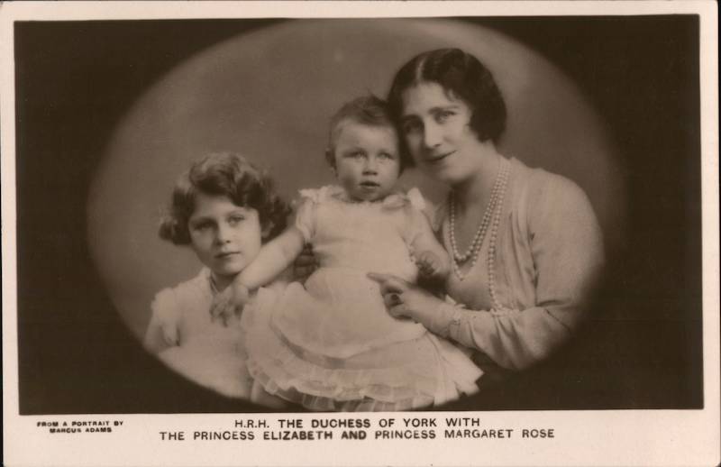 The Duchess of York, Princess Elizabeth, and Princess Margaret United Kingdom