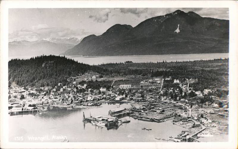 Cannery and Fishing Boat Center Wrangell, AK Postcard