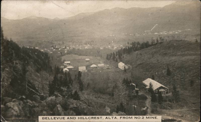 Bellevue and Hillcrest from No.2 Mine AB Canada Alberta