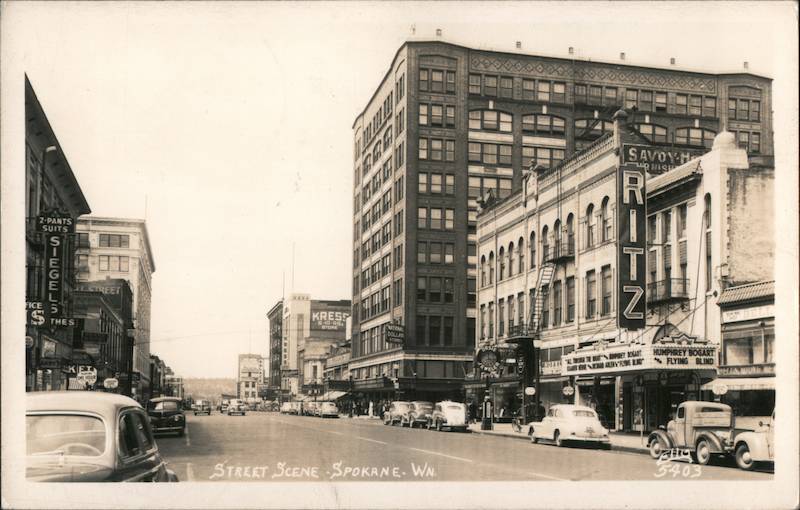 Street Scene Spokane Washington