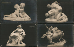 Lot of 4: Scultures Postcard