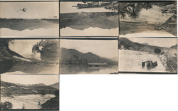 Lot of 7: Panama Canal Construction, Flooding, Steamshovels Postcard Postcard Postcard