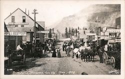 Street Sceen Broadway Skagway, AK Dedman Postcard Postcard Postcard