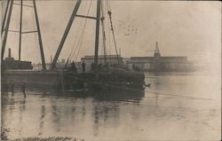 Train Engine Pulled from Water Newburyport, MA Postcard Postcard Postcard