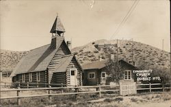 Community Church Dubois, WY Postcard Postcard Postcard