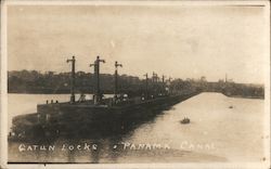 Gatun Locks - Panama Canal Postcard