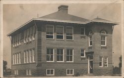 School Building Postcard