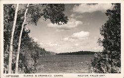 Clarke & Crombie's Camps Nestor Falls, ON Canada Ontario Postcard Postcard Postcard