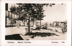 Cabines. Manoir Cacouna Postcard