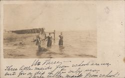 3 Women at Beach Postcard