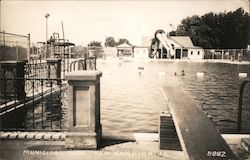 Municipal Pool Postcard